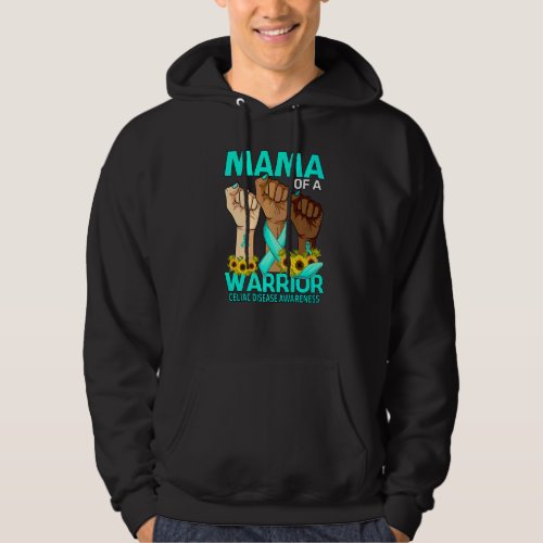 Hand Mama Of A Warrior Celiac Disease Awareness Su Hoodie