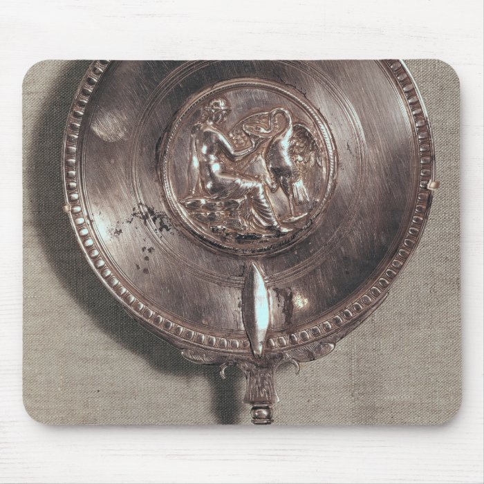Hand mirror depicting Leda and the swan Mouse Pads