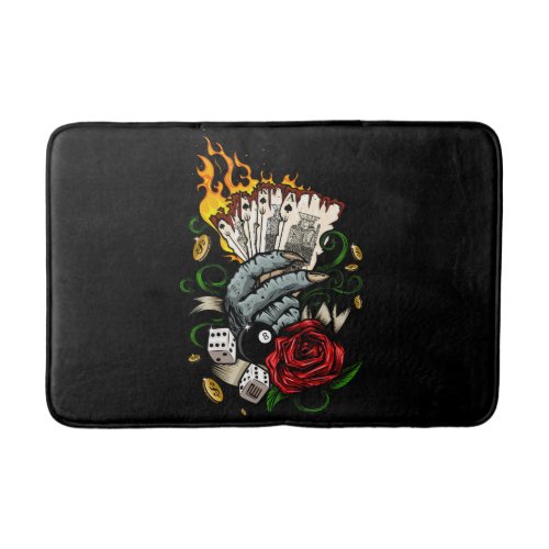 Hand Of Cards Bath Mat