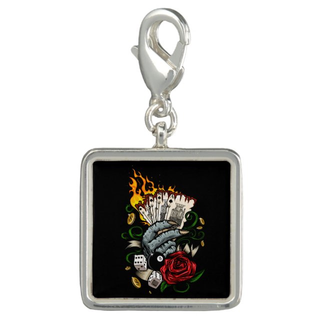 Hand Of Cards Charm (Front)
