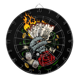 Hand Of Cards Dart Board