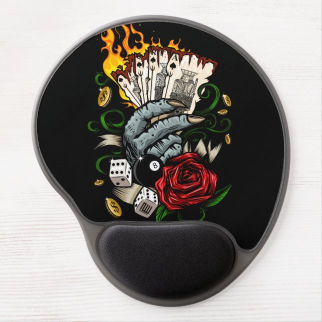 Hand Of Cards Gel Mouse Pad (Front)