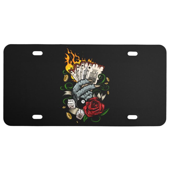 Hand Of Cards License Plate (Front)