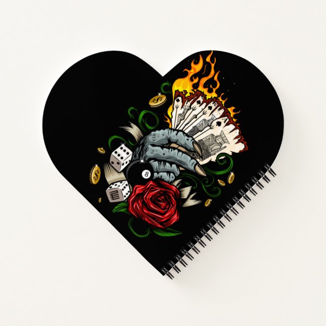 Hand Of Cards Notebook (Back)
