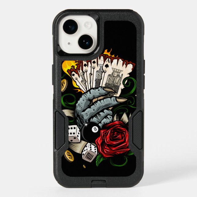 Hand Of Cards Otterbox iPhone Case (Back)