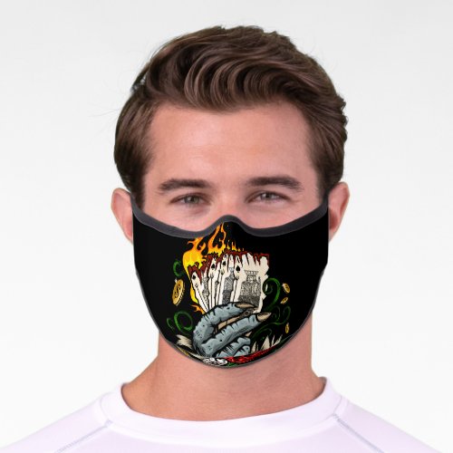 Hand Of Cards Premium Face Mask