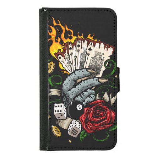 Hand Of Cards Samsung Galaxy S5 Wallet Case