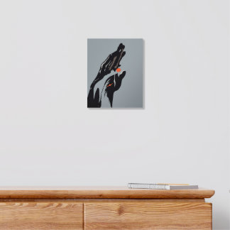 Hand of Creation – Minimalist Symbolic Art Acrylic Photo Tile