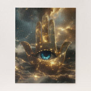 HAND OF FATIMA – HAND OF HAMSA – ZEN BUDDHISM  JIGSAW PUZZLE
