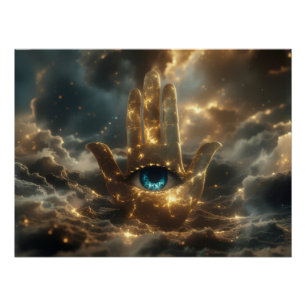 HAND OF FATIMA – HAND OF HAMSA – ZEN BUDDHISM POSTER
