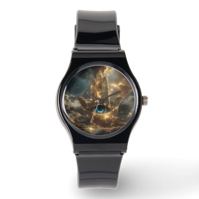 HAND OF FATIMA – HAND OF HAMSA – ZEN BUDDHISM  WATCH (Front)