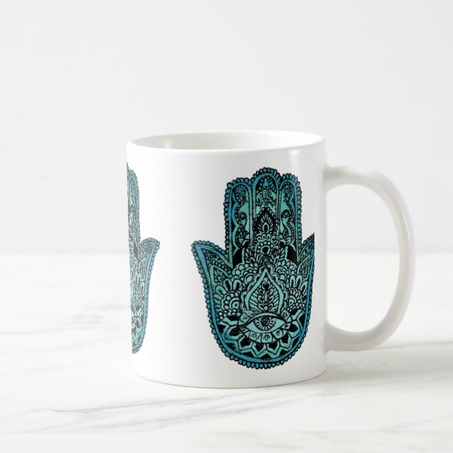 Hand of Fatima White Mug (Right)