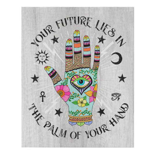 Hand of Fortune Faux Canvas Print (Front)
