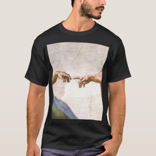 Hand of God by Michelangelo T_Shirt