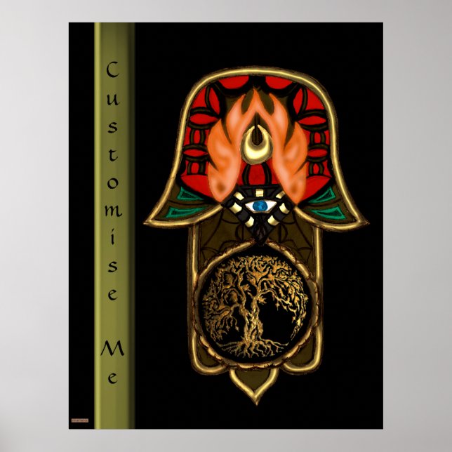Hand of Hamsa feat: Tree of Life Poster (Front)