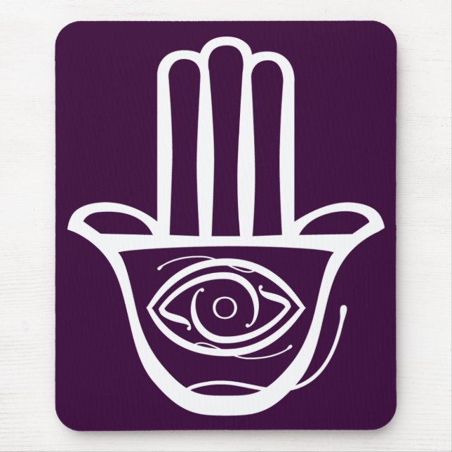 Hand of Miriam (Hamsa) Mouse Pad (Front)