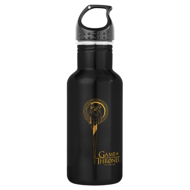 Hand of the King Icon Stainless Steel Water Bottle (Front)