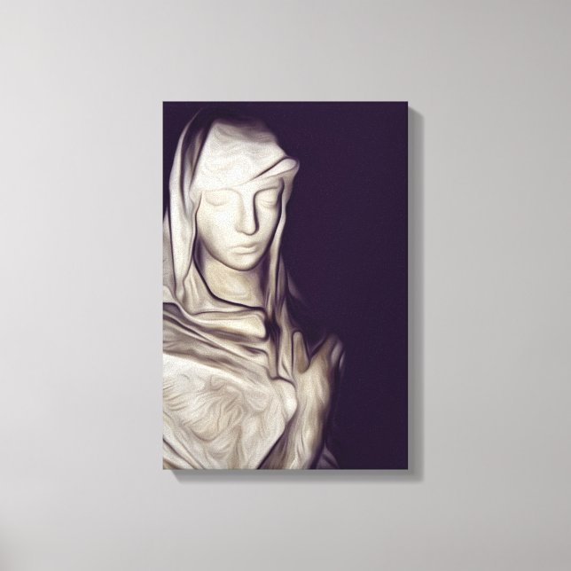 hand on heart canvas print (Front)