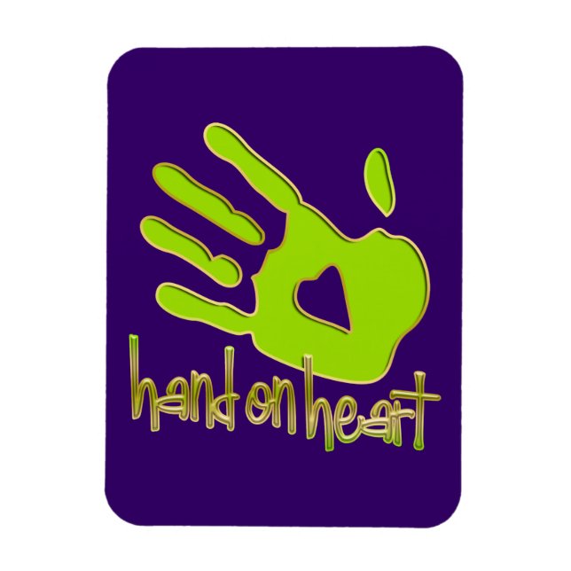 hand on heart magnet (Vertical)