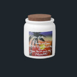 Hand Over My Mouth Candy Jar<br><div class="desc">Hand Over My Mouth Spray Painting Art was Created by Sandy Williamson</div>