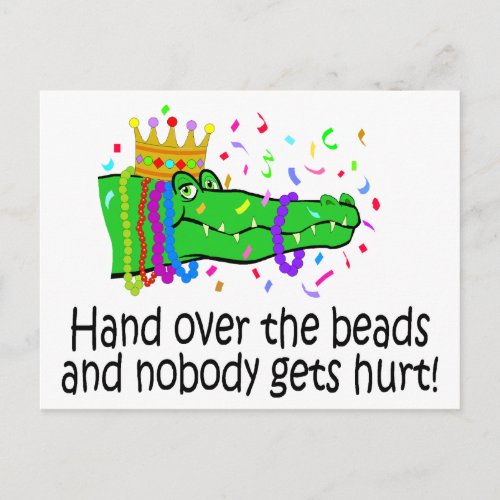 Hand Over The Beads Postcard