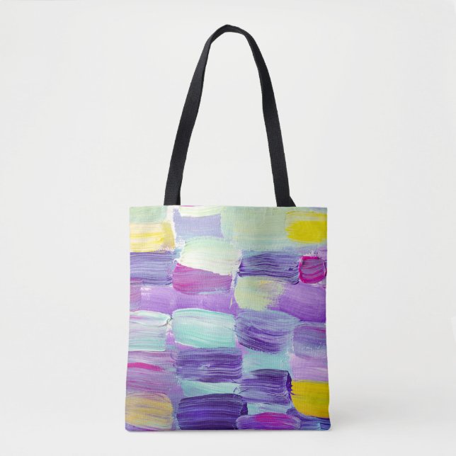 Hand Painted Abstract Art Background Tote Bag (Front)