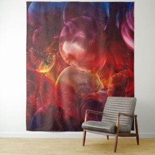 Hand Painted Abstract Fantasy Painting Tapestry