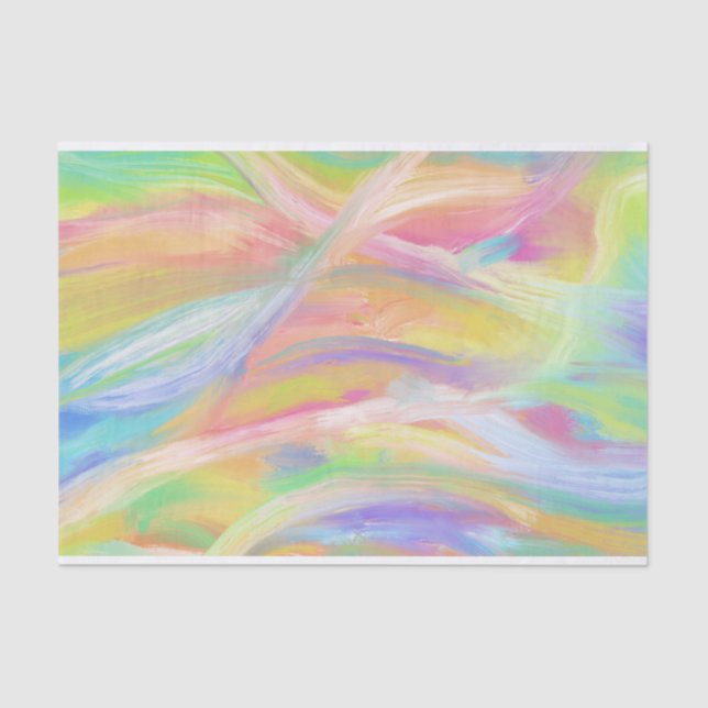 Hand Painted Abstract Painting Gift Tissue Paper (Front)