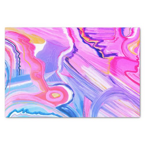 Hand Painted Abstract Painting Gift Tissue Paper