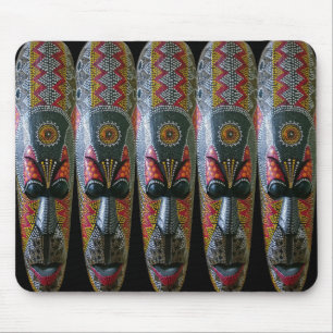 Hand Painted African Tribal Mask Mouse Pad