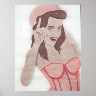 Hand Painted Art Print Wall Poster Painting by KJ