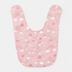 Hand Painted Baby Bib -“Pink Magic”