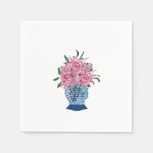 Hand painted Blue and White Ginger Jar Napkins