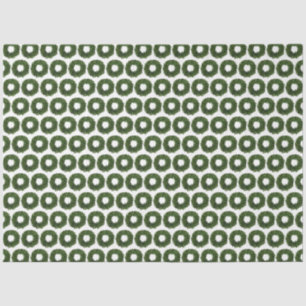 Hand Painted Boxwood Wreath Pattern Christmas Tissue Paper