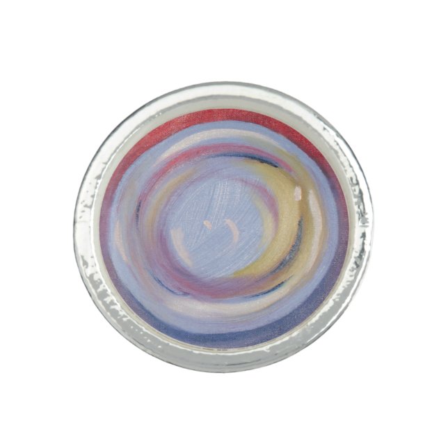 Hand Painted Bubble Ring (Front)
