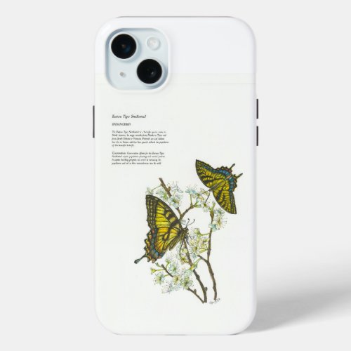 Hand painted butterfly phone case