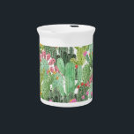 Hand Painted Cactus: Desert Green Beverage Pitcher<br><div class="desc">watercolor hand painted cactus. green mexico desert. seamless pattern.
Desert cacti watercolor dream. Oasis of seamless charm.
Watercolor cactus and desert pattern. Arizona vibes.
cactus,  watercolor,  prickly,  pattern,  western,  mexico,  illustration,  southwest,  painting,  textile,  summer,  flower,  desert,  texture,  decor,  paper,  nature,  spring,  white,  floral</div>