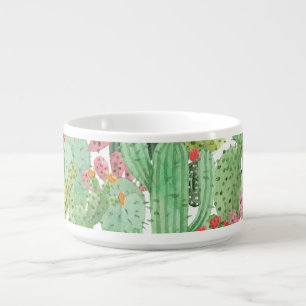 Hand Painted Cactus: Desert Green Bowl