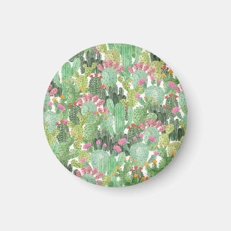 Hand Painted Cactus: Desert Green Magnet