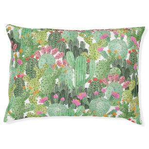 Hand Painted Cactus: Desert Green Pet Bed