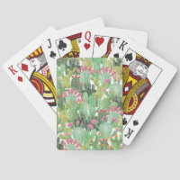 Hand Painted Cactus: Desert Green