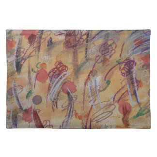 Hand Painted Canvas Placemat