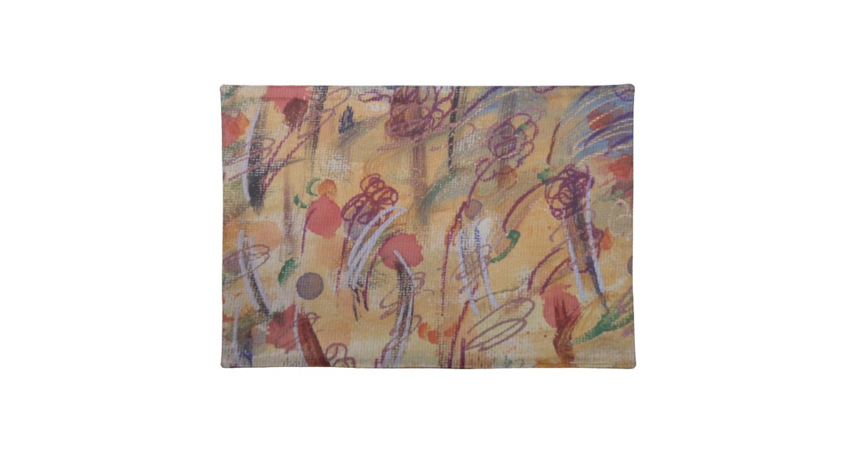 Hand Painted Canvas Placemat Zazzle