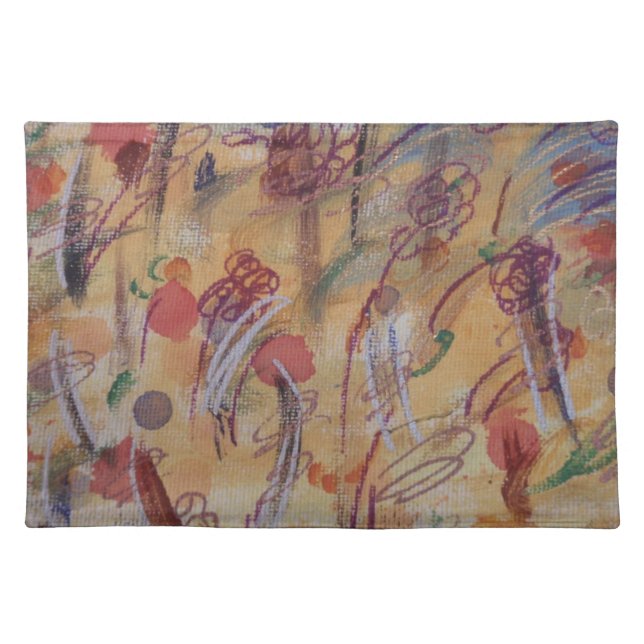 Hand Painted Canvas Placemat (Front)