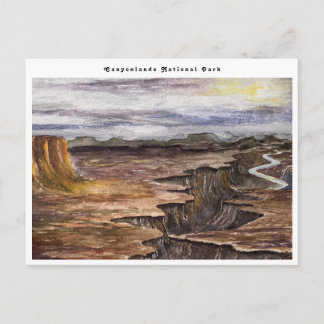 Hand Painted Canyonlands National Park Postcard