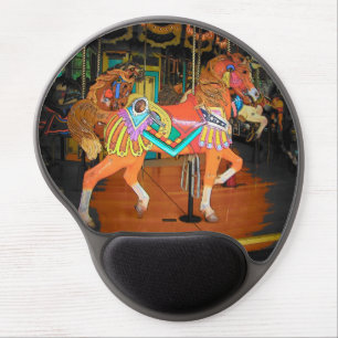 Hand Painted Carousel Horse Gel Mouse Pad