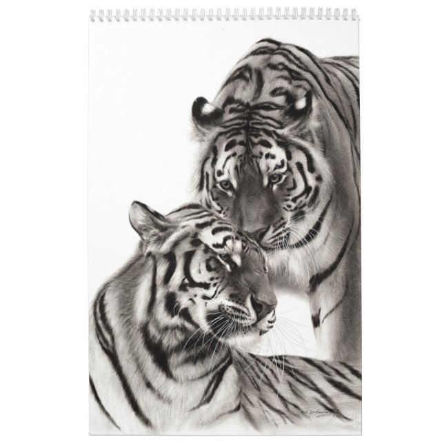 Hand Painted Cats Wild and Domestic Felines Calendar (Cover)