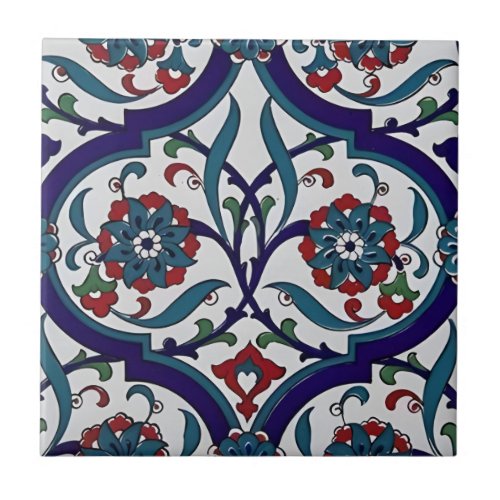 hand painted ceramic contemporary floral motifs ti ceramic tile