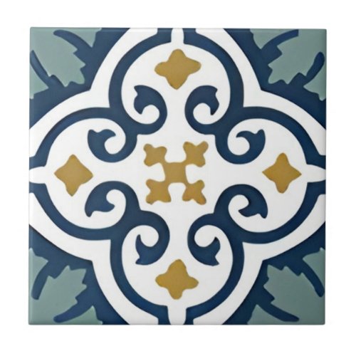 hand painted ceramic harmonious floral patterntile ceramic tile