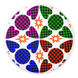 Hand-Painted Ceramic Knob – Artistic Cabinet Pull